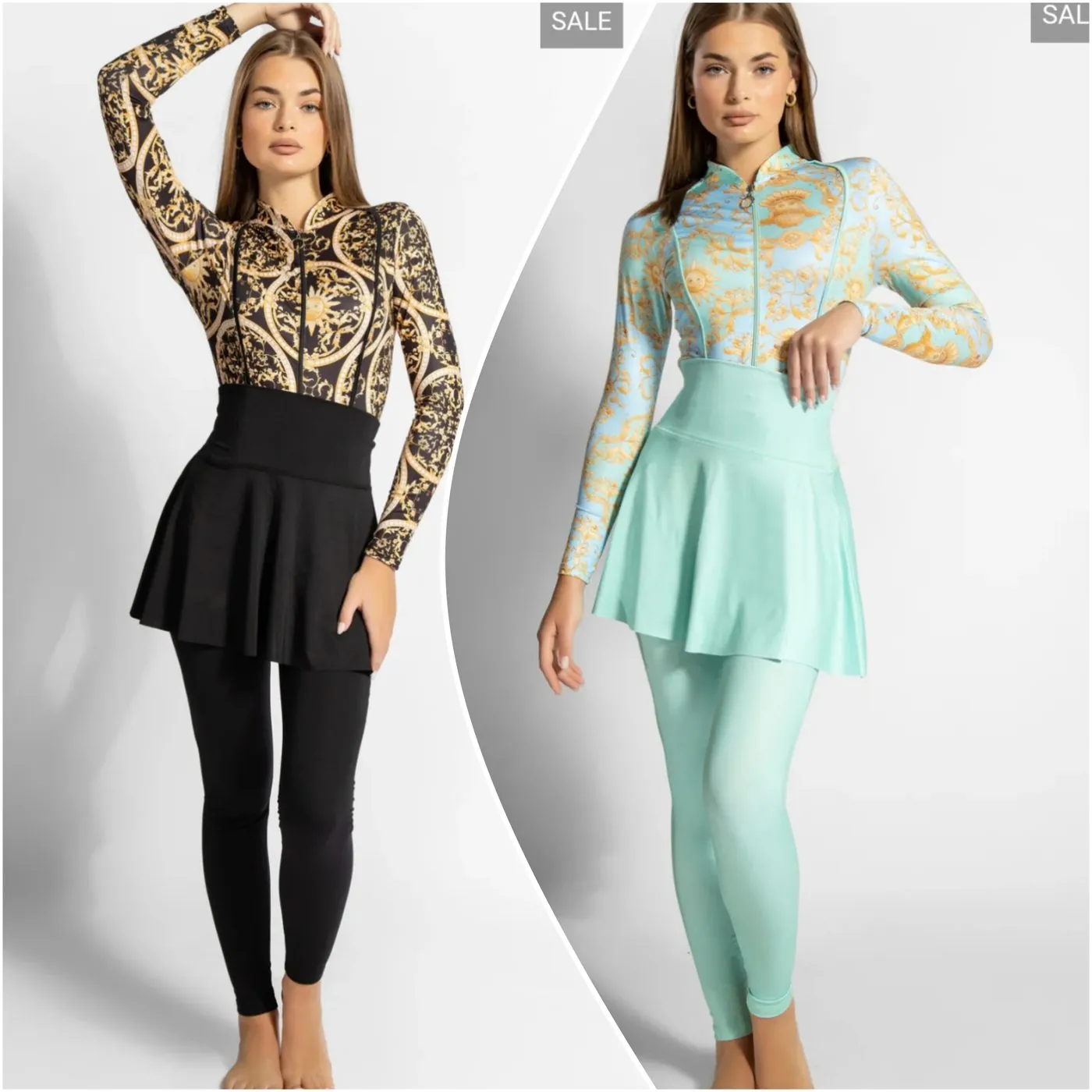 Ensemble burkini imprimé baroque
